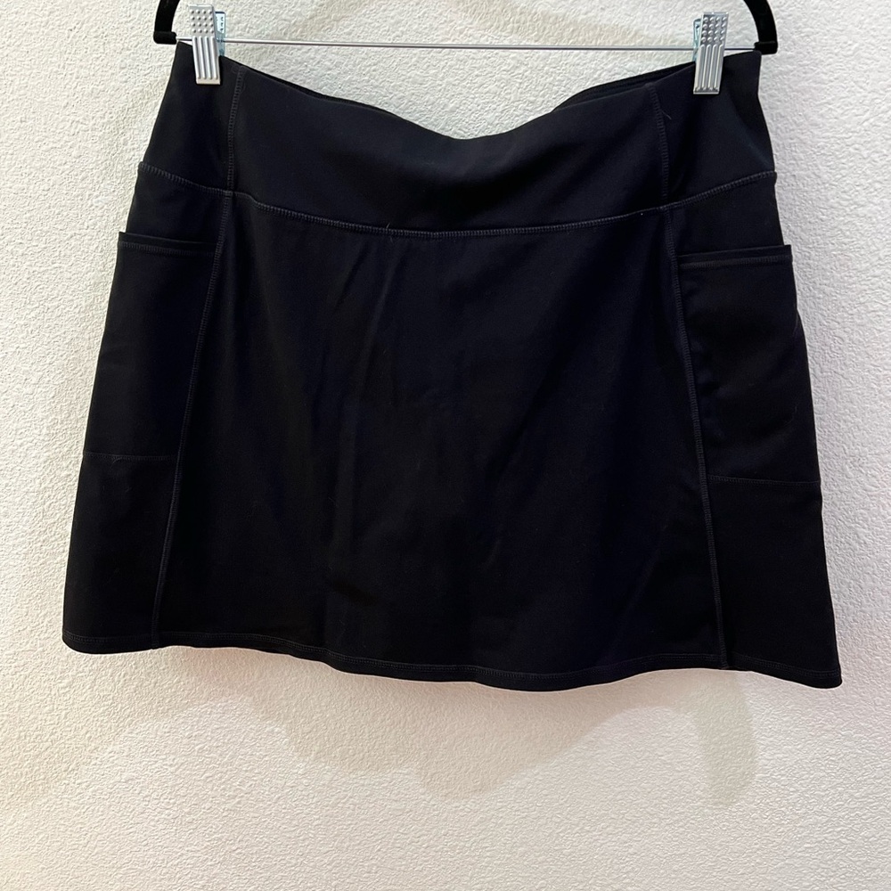 Black Mini Skort Skirt with built in shorts